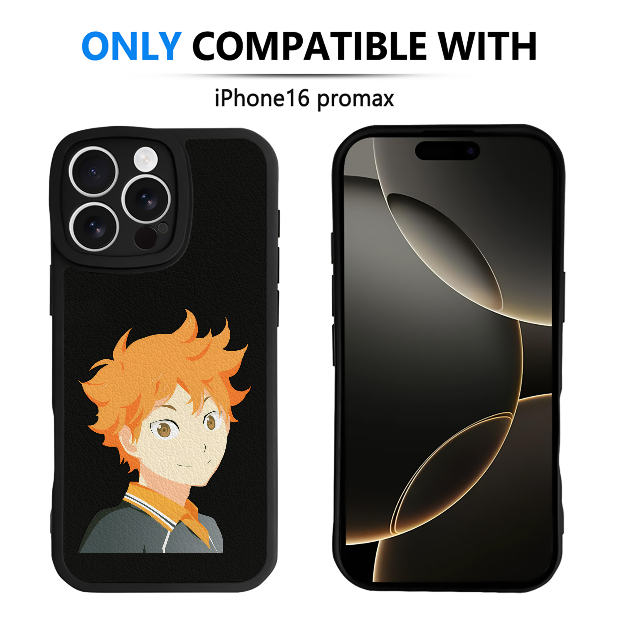 （画像用） ハイキュー!! Haikyu!! 【iPhone 16シリーズ対応】シリコンスマホケース（レザー調） 材質：シリコン